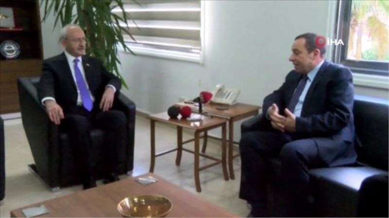 Kılıçdaroğlu, KKTC Maliye Bakanı Denktaş’ı ziyaret etti 