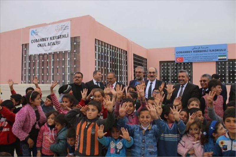 Çobanbey Kersenli İlkokulu eğitime açıldı 