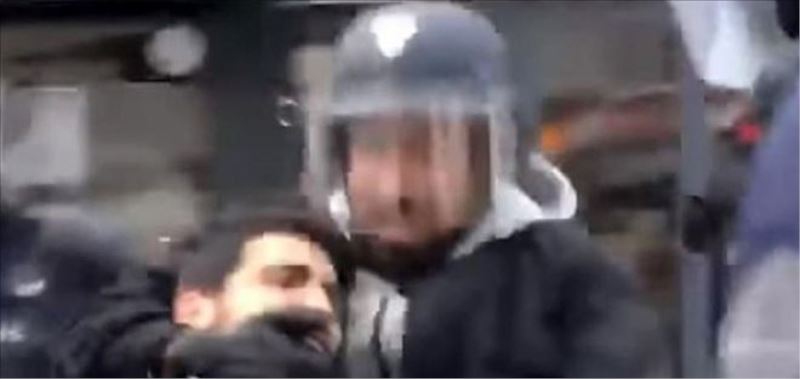 Polis kılığında eylemci döven Macron’un danışmanı gözaltında