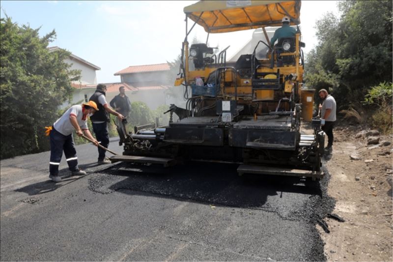 Mudanya´da asfalt çalışmaları hızla devam ediyor