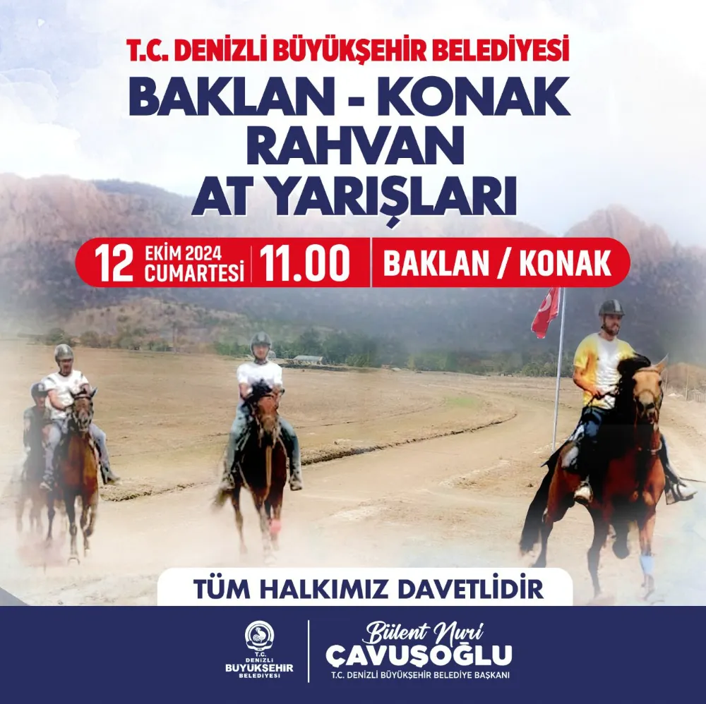 Denizli Büyükşehir’den Rahvan At Yarışları