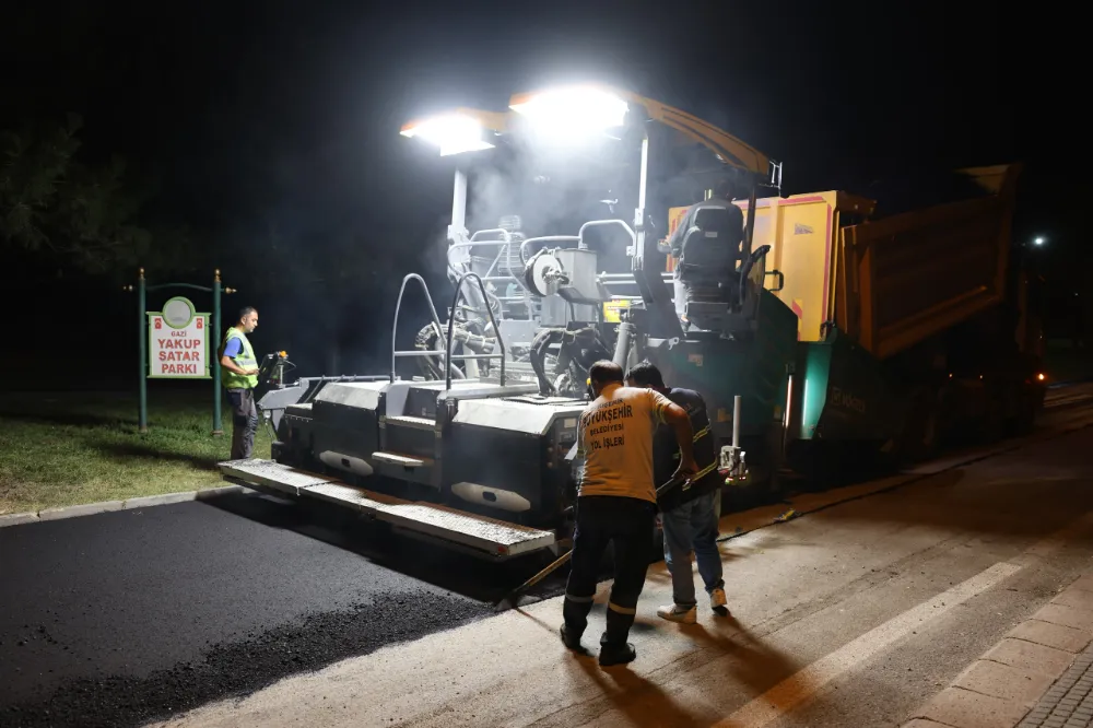 Eskişehir Büyükşehir’den uluönder’de gece mesaisi