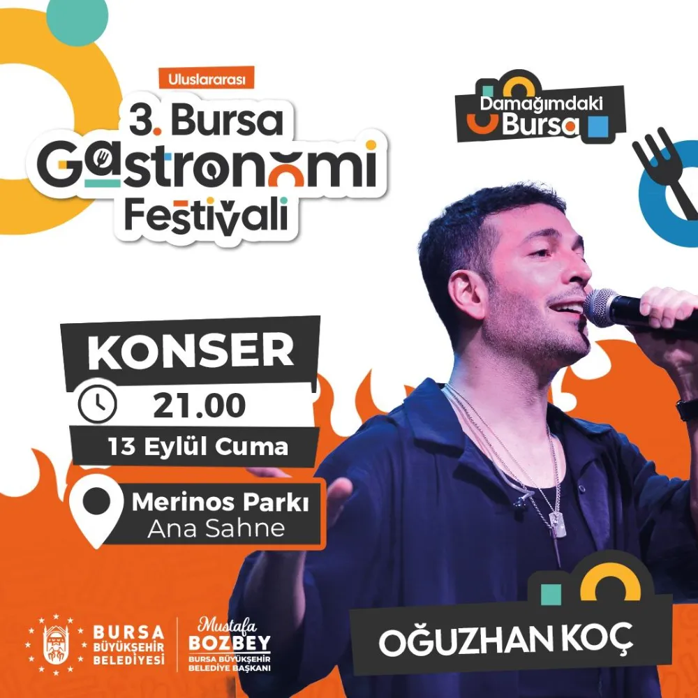 Bursa Gastronomi Festivali’nde ünlüler yağmuru