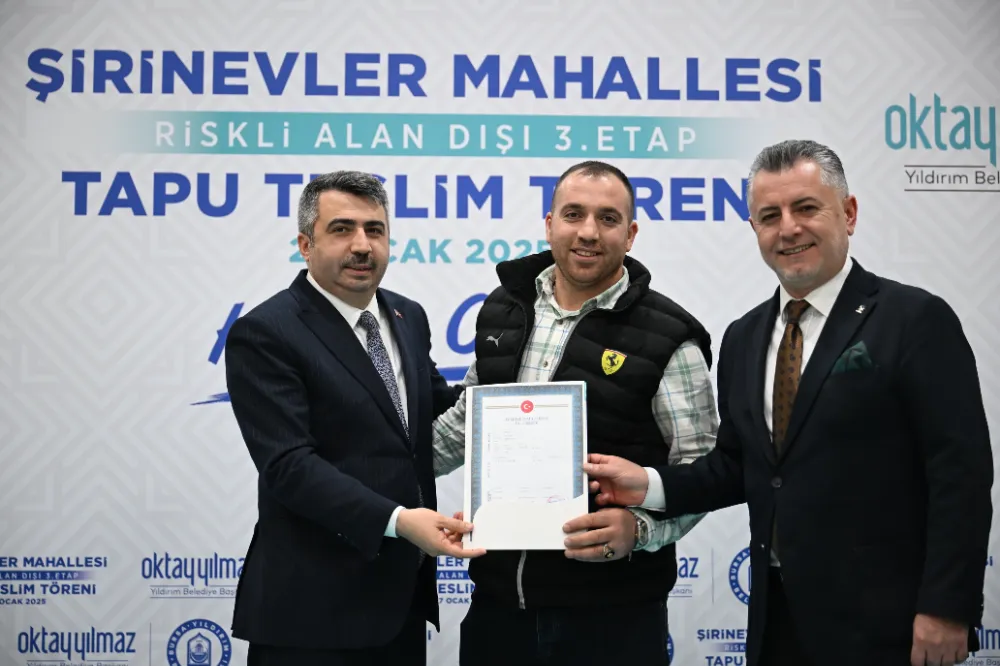YILDIRIM’DA TAPU SEVİNCİ