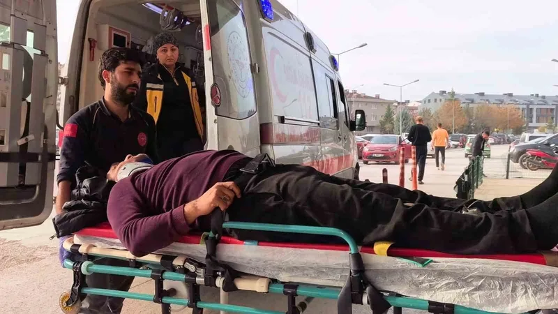 Kontrolden yükünü boşaltan kamyon devrildi : 1 yaralı
