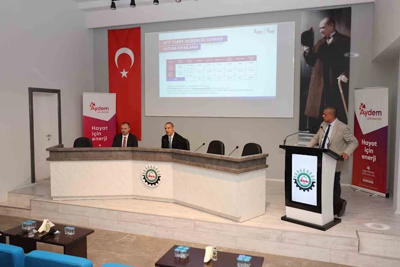 Denizli OSB’de enerji sektöründeki güncel gelişmeler sanayicilere aktarıldı
