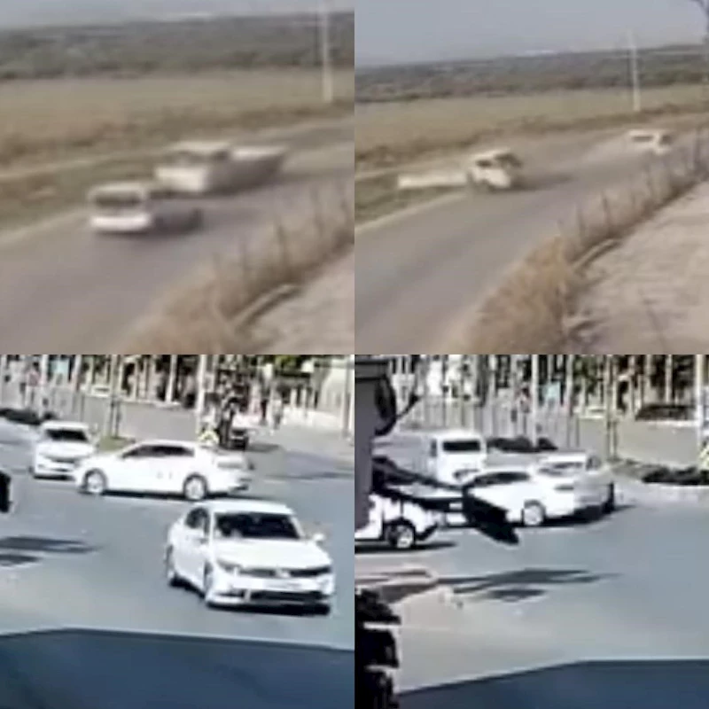 Mersin’de kaza anları kamerada: 1 ölü, 6 yaralı

