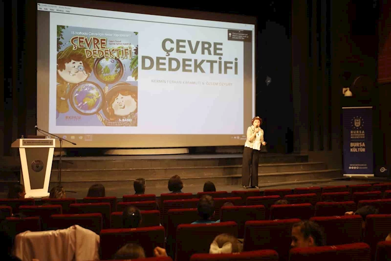 ‘Çevre Dedektifi’ kitabının yazarı çocuklarla buluştu
