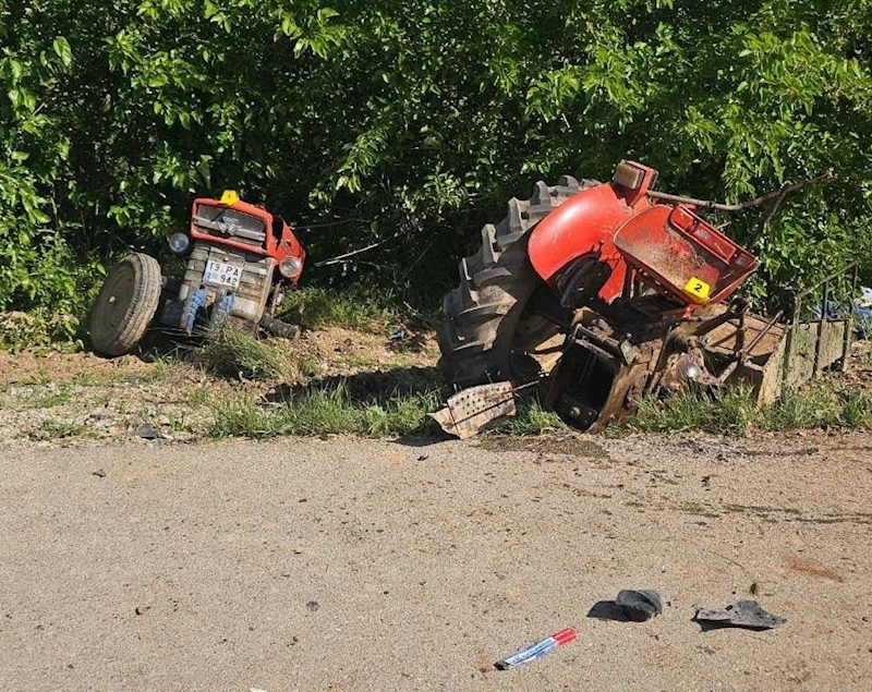 Traktör ikiye ayrıldı, sürücüsü hayatını kaybetti
